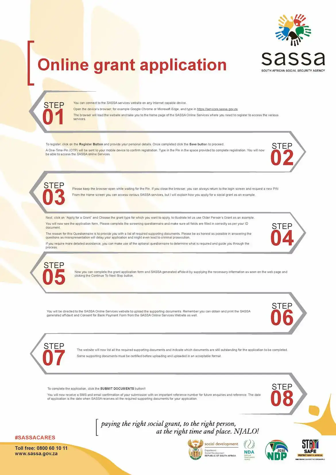 Process to Apply for SASSA New Application Online