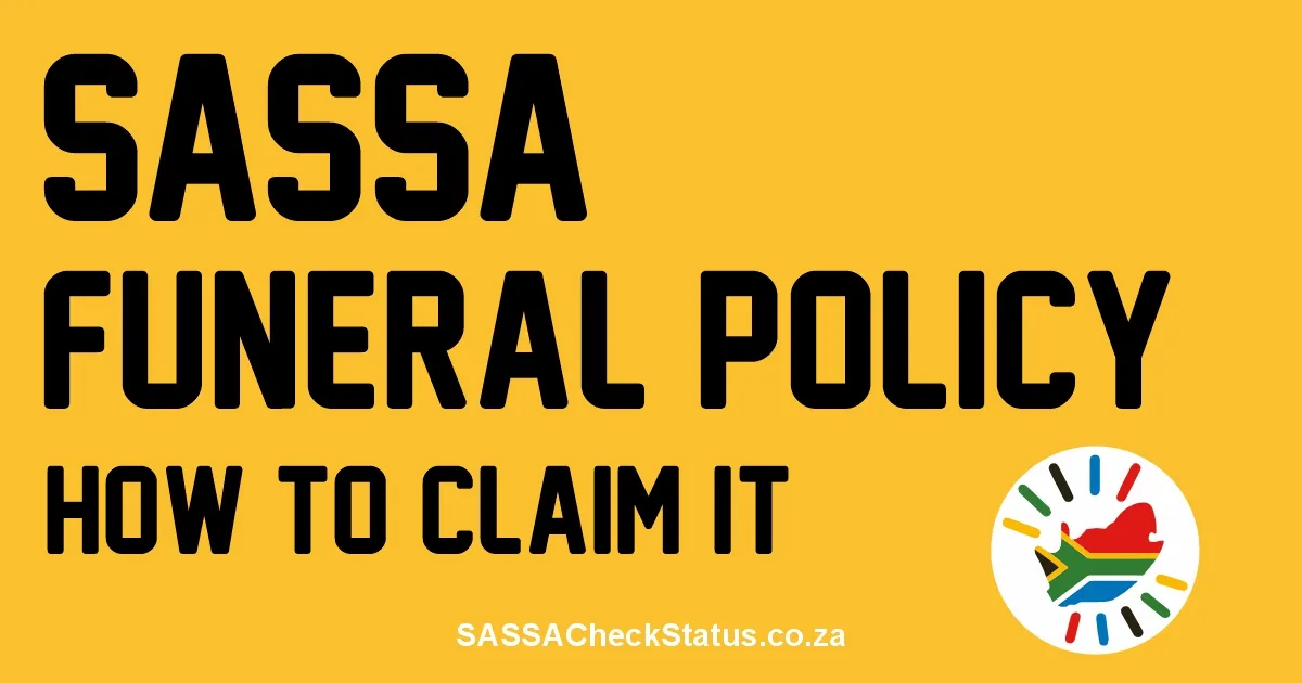 SASSA Funeral Policy