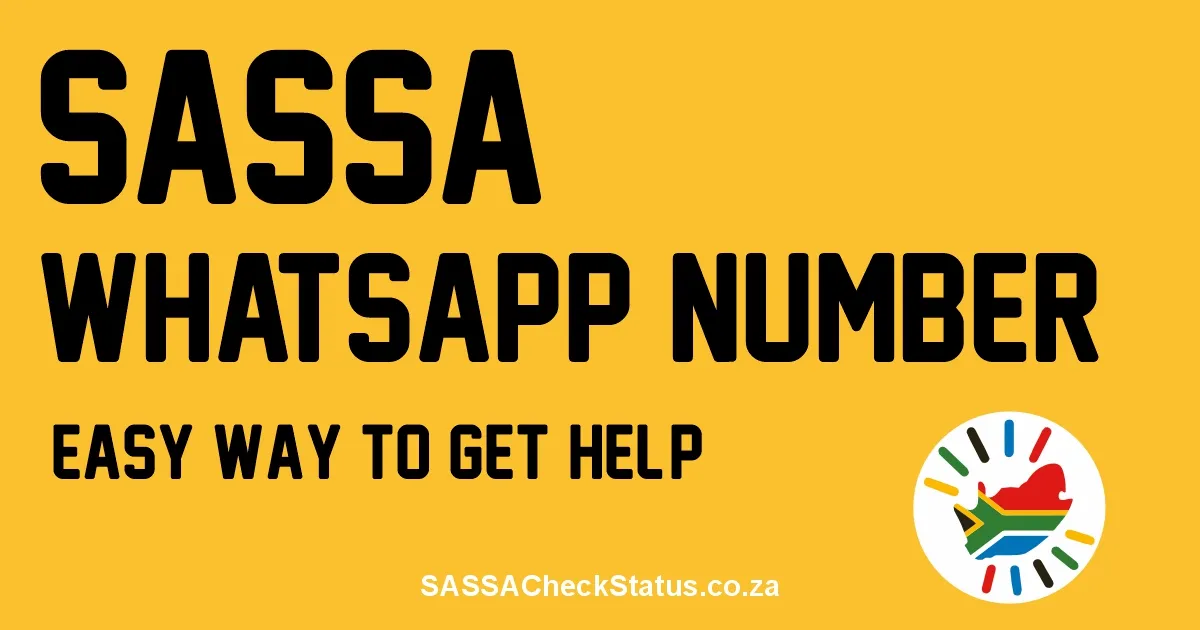 SASSA WhatsApp Number