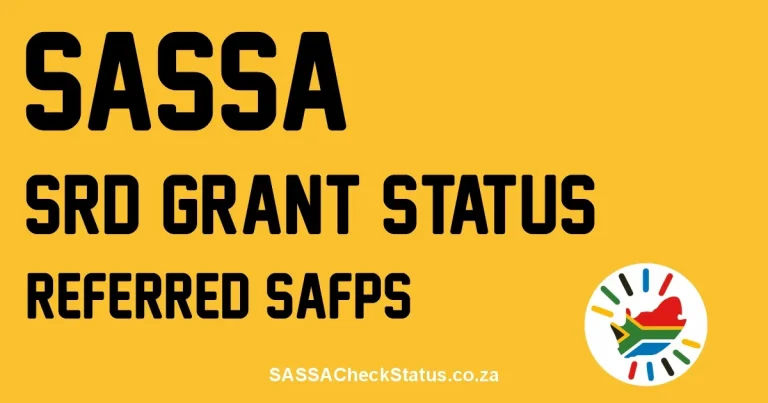 Why Does Your SRD Grant Say Referred SAFPS?